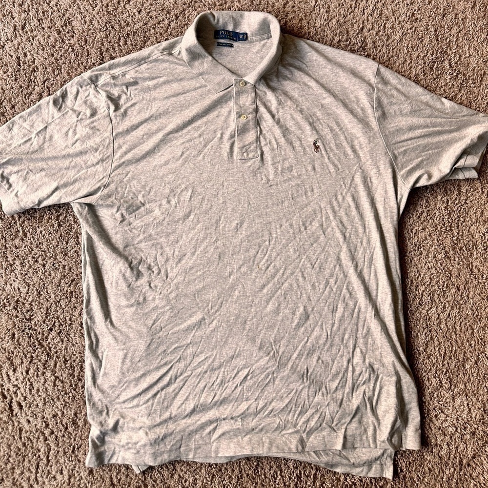 Light grey Ralph Lauren polo shirt